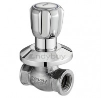 ARK Chrome Finish Brass Concealed Stop Valve (Full Turn)